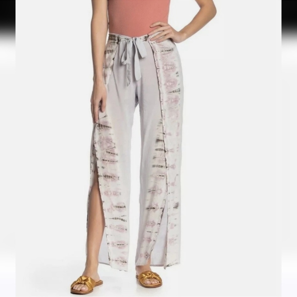 Young Fabulous & Broke YFB Festival Harem Split Leg Tie Dye Beach Pants Large